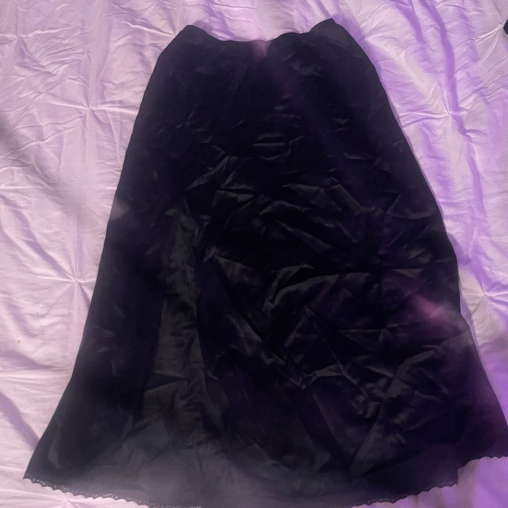 silk slip skirt